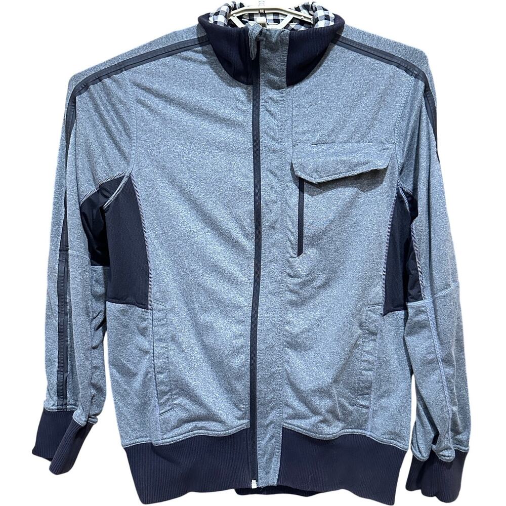 Reva Mens Jacket Size M Gray Full Zip Long Sleeve Pockets Streetwear Casual